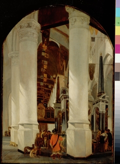 The Nieuwe Kerk at Delft with the Tomb of Willem the Silent by Emanuel de Witte