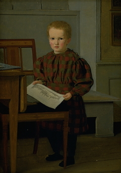 The Painter C.W. Eckersberg's Son Julius in his Fathers Studio