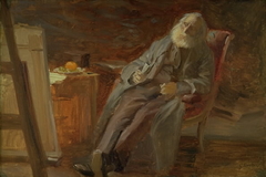 The Painter Vilhelm Kyhn Smoking his Pipe