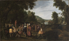 The preaching of John the Baptist by Esaias van de Velde