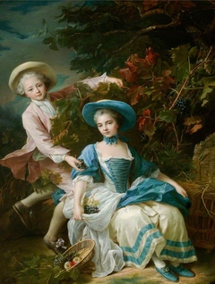The Prince de Guémenée and Mademoiselle de Soubise Dressed as Grape Harvesters (1745 - 1809 and 1743 - 1807)
