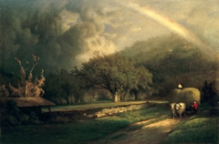 The Rainbow in the Berkshire Hills by George Inness