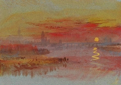 The Scarlet Sunset by Joseph Mallord William Turner