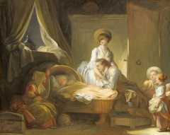 The Visit to the Nursery by Jean-Honoré Fragonard