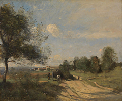 The Wagon by Jean-Baptiste-Camille Corot