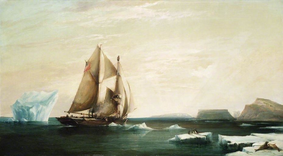 The Yacht 'Isabel' on the First Voyage into Smith Sound