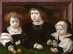 Three children of King Christian II of Denmark by Jan Gossaert