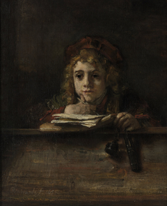 Titus at his desk by Rembrandt