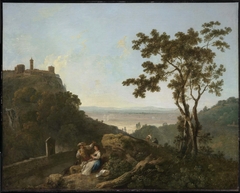 Tivoli and the Roman Campagna with a Man and Woman by Richard Wilson