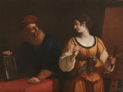 Tiziano y la Pintura o El Dibujo y la Pintura by Anonymous