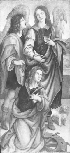 Tobias, the Archangel Raphael, and Saint Catherine of Alexandria