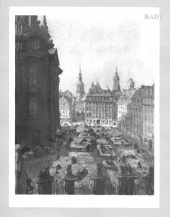 Töpfermarkt in Dresden by Gotthardt Kuehl