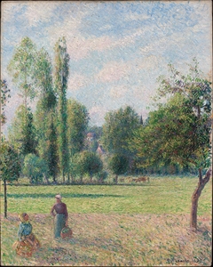 Two Peasant Women in a Meadow (Le Pré) by Camille Pissarro