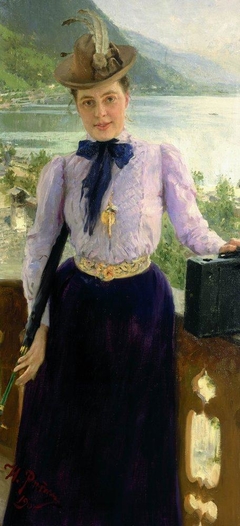Portrait of writer Natalia Borisovna Nordman-Severova by Ilya Repin