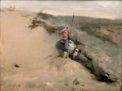 Ralph Curtis on the Beach in Scheveningen by John Singer Sargent