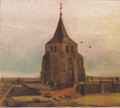 The old cemetery-tower in Nuenen by Vincent van Gogh