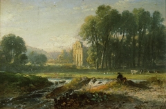 Valle Crucis Abbey by William Havell