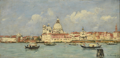 Venise. La douane et Notre-Dame-de-la-Salute by Eugène Louis Boudin