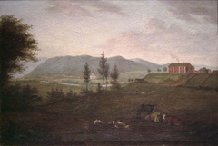 View of Støren Church and Parsonage by Jacob Petersen