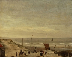 View of the North Sea from the Dunes near Zandvoort by Willem van de Velde the Younger