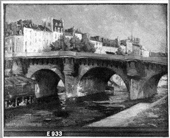 View of the Pont-Neuf and the Quai des Orfèvres, Paris by Andrée Carol-Chéry