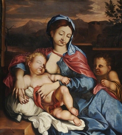 Virgin and Child with Infant John the Baptist by Anonymous