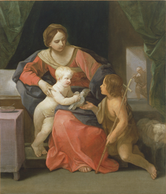 Virgin and Child with Saint John the Baptist by Guido Reni