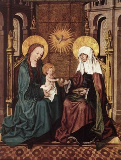 Virgin and Child with St Anne by Master of the Housebook