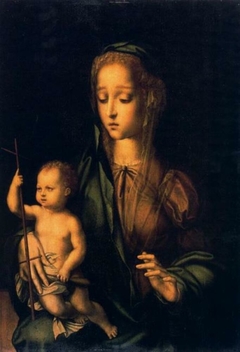 Virgin with the yarn winder by Luis de Morales