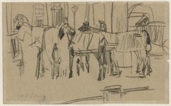 Wachtende paarden by George Hendrik Breitner