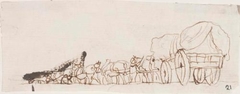 Wagon With A Team Of Horses - William Williams - ABDAG003455