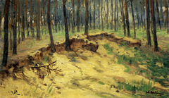 Waldstück mit Sandgrube by Walter Leistikow