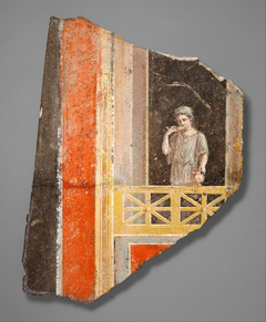 Wall Fragment with a Woman on a Balcony