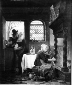 Warm en koud by Ferdinand de Braekeleer the Elder