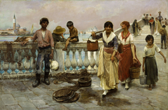 Water Carriers, Venice by Frank Duveneck
