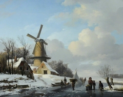 Winter Scene by Hendrik van de Sande Bakhuyzen