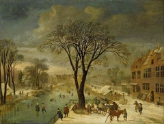 Winter scene by Jacques Fouquier