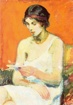 Woman in her Petticoat by Magnus Enckell