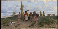 Women returning from the fields
