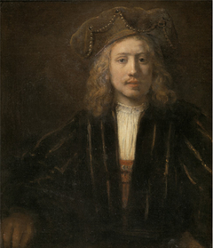 Young Man in a Pearl-trimmed Cap by Rembrandt